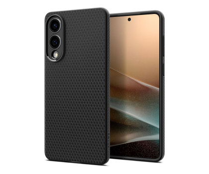 Etui / obudowa na smartfona Spigen Liquid Air do Galaxy S25 Edge Matte Black